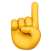 Finger up emoji
